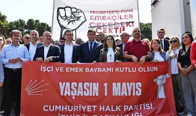 Başkan Tugay emekçilerin 1 Mayıs coşkusuna ortak oldu